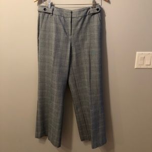 Gray Plaid Dress Pants